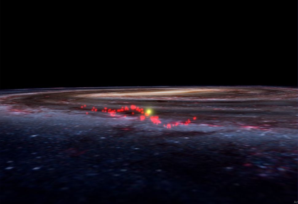 恒星形成气体的神秘“波”可能是银河系中最大的结构-第1张图片-IT新视野